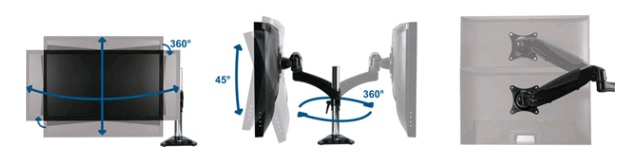First Monitor Arms for 3D Flexibility from ARCTIC