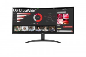 LG 34WR50QC-B.AEU computer monitor 86.4 cm (34) 3440 x 1440 pixels UltraWide Quad HD LCD Black