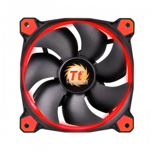 Thermaltake Riing 14 Computer case Fan 14 cm Black, Red