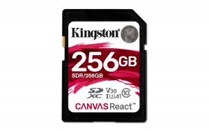 Kingston Technology SD Canvas React memory card 256 GB SDXC Class 10 UHS-I