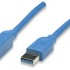 Manhattan USB-A to USB-B Cable, 2m, Male to Male, Blue, 5 Gbps (USB 3.2 Gen1 aka USB 3.0), SuperSpeed USB, Equivalent to USB3CAB2M (except colour), Lifetime Warranty, Polybag