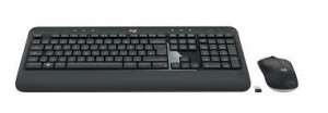Logitech Advanced MK540 keyboard USB QWERTZ Swiss Mouse included Black, White
