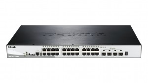 D-Link DGS-1510-28XMP network switch Managed L2/L3 Gigabit Ethernet (10/100/1000) Power over Ethernet (PoE) Black, Grey