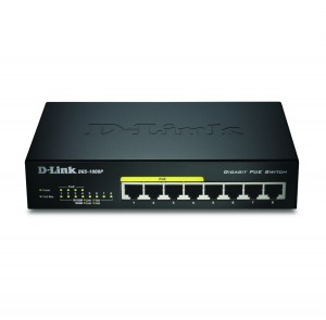 D-Link DGS-1008P/E network switch L2 Power over Ethernet (PoE) Black
