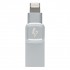 Kingston Technology DataTraveler Bolt Duo USB flash drive 64 GB USB Type-A / Lightning 3.2 Gen 1 (3.1 Gen 1) Silver