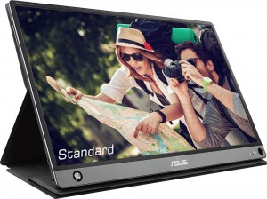 ASUS MB16AMT 39.6 cm (15.6) 1920 x 1080 pixels Full HD LED Touchscreen Multi-user Black, Grey