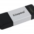 Kingston Technology DataTraveler 80 USB flash drive 128 GB USB Type-C 3.2 Gen 1 (3.1 Gen 1) Black, Silver