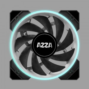 Azza Hurricane RGB Computer case Fan 12 cm Black