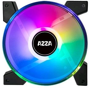 AZZA Hurricane II Dualring ARGB fan 12cm