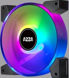 AZZA Hurricane II Dualring ARGB fan 14cm