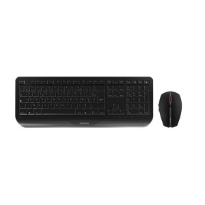 CHERRY Gentix Desktop keyboard RF Wireless AZERTY Belgian Black