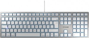 CHERRY KC 6000 SLIM FOR MAC keyboard USB AZERTY French Silver
