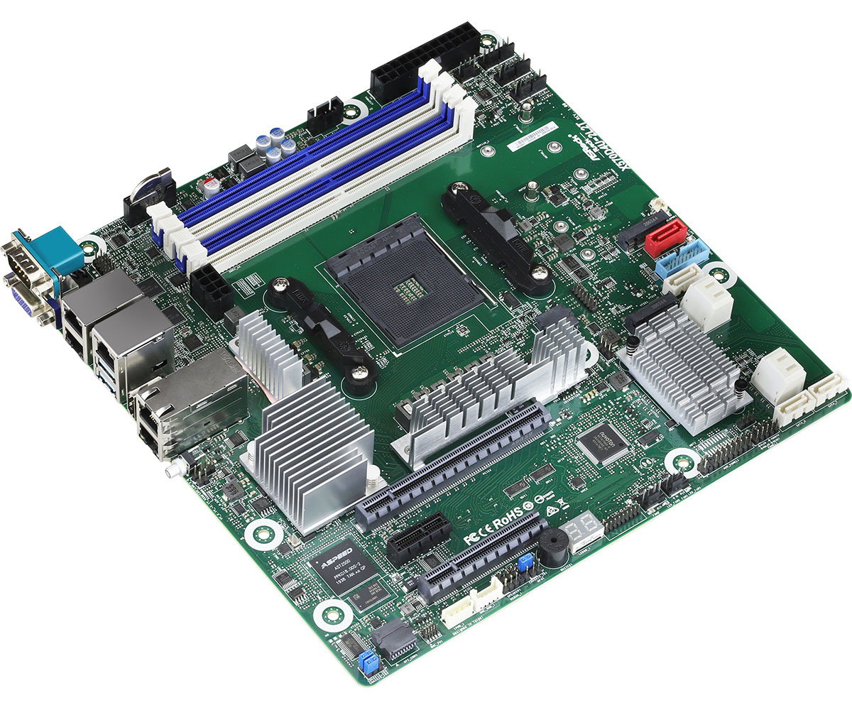Asrock X570D4U-2L2T motherboard AMD X570 PGA 1331 micro ATX - Server