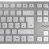 CHERRY DW 9000 SLIM keyboard RF Wireless + Bluetooth AZERTY Belgian White