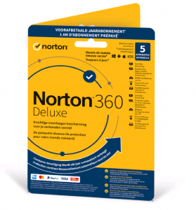 NortonLifeLock Norton 360 Deluxe Dutch, French Base license 1 license(s) 1 year(s)