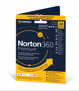 NortonLifeLock Norton 360 Premium Belgian Dutch, Belgian French Base license 1 license(s) 1 year(s)