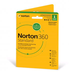 NortonLifeLock Norton 360 Standard Belgian Dutch, Belgian French Base license 1 license(s) 1 year(s)