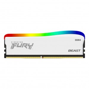 Kingston Technology FURY 8GB 3200MT/s DDR4 CL16 DIMM Beast White RGB SE