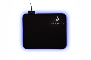 SureFire Silent Flight RGB-320 Gaming mouse pad Black