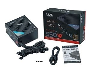 Azza PSAZ-550W power supply unit 20+4 pin ATX ATX Black