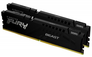 Kingston Technology FURY Beast 32GB 6400MT/s DDR5 CL32 DIMM (Kit of 2) Black XMP